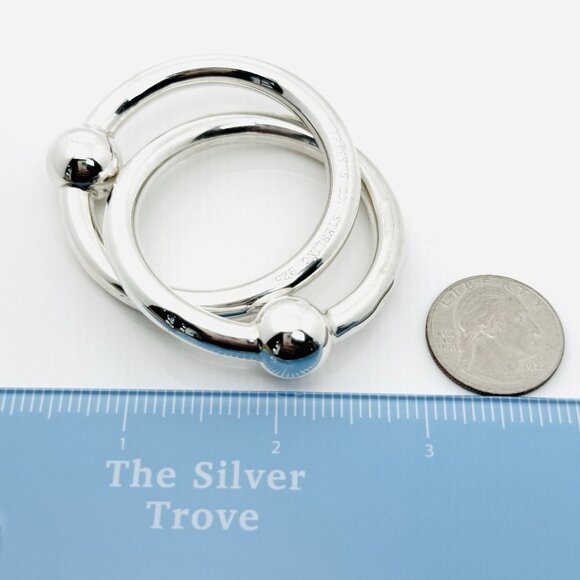 Tiffany Baby Rattle Interlocking in Sterling Silver - Picture 6 of 6